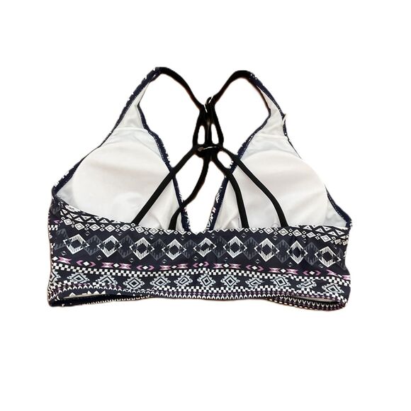 Yonique Tribal 2-Piece Halter Swimsuit | Adjustable Side-Cinch Shorts - Picture 3 of 10
